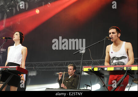 Xi Rock en Seine Music Festival a Saint Cloud Con: La Femme dove: St Cloud, Francia Quando: 24 Ago 2013 ENN Foto Stock