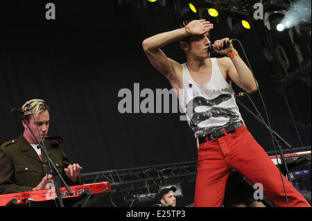 Xi Rock en Seine Music Festival a Saint Cloud Con: La Femme dove: St Cloud, Francia Quando: 24 Ago 2013 ENN Foto Stock