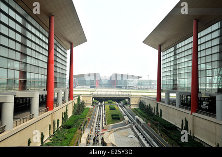 Il terminale 3 l'aeroporto internazionale di Pechino CINA Foto Stock