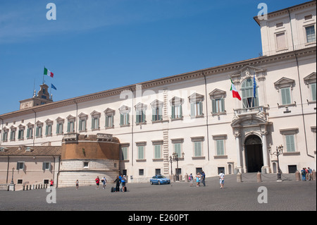 Roma Italia 2014 - Palazzo del Quirinale, il palazzo del Quirinale, residenza del presidente della repubblica italiana Foto Stock