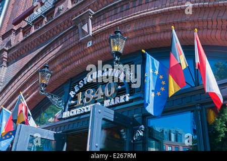 Ristorante Hackescher Markt Berlin Germania Foto Stock