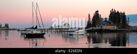 Costa del Maine Boothbay Harbor Foto Stock