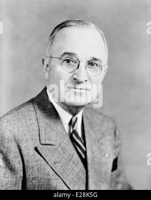 Harry Truman, 33a Presidente degli Stati Uniti d'America Foto Stock