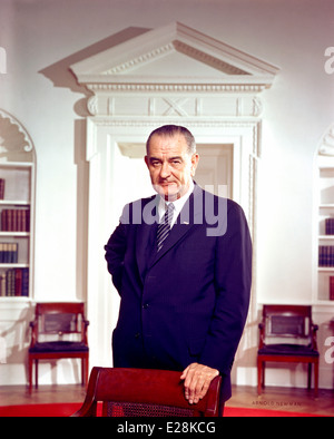Lyndon B. Johnson, trentaseiesimo Presidente degli Stati Uniti Foto Stock