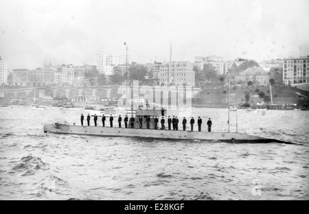 USS-E1 (SS-24) sottomarino, circa 1912 Foto Stock