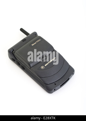 Motorola StarTAC star tac 85. Primo Clamshell / flip telefono cellulare rilasciato 1996 Foto Stock