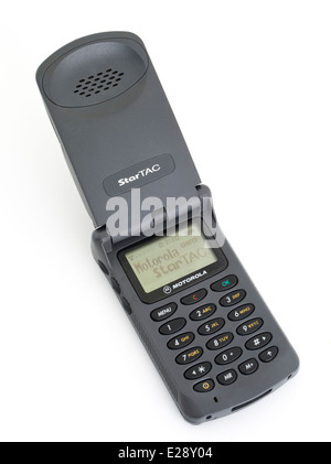 Motorola StarTAC star tac 85. Primo Clamshell / flip telefono cellulare rilasciato 1996 Foto Stock