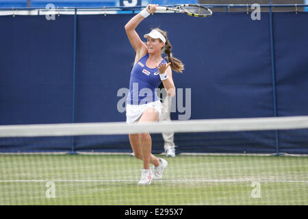 Eastbourne, Regno Unito. 17 Giugno, 2014. Aegon International Johanna Konta (GBR) sconfitte Belinda Bencic (SUI) da un punteggio 6-3, 6-2 nel loro primo round il match in Devonshire Park. Credito: Azione Sport Plus/Alamy Live News Foto Stock