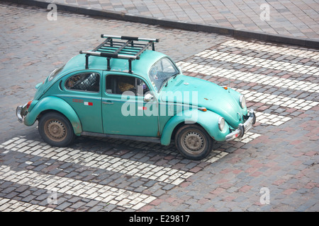 Volkswagen bug in Cusco, Perù, Sud America Foto Stock