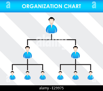 Organizzazione modello grafico Foto Stock