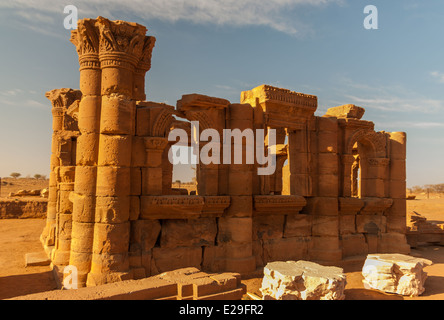 Il cosiddetto chiosco Romano (probabilmente Hathor la cappella), Naqa, Sudan settentrionale Foto Stock