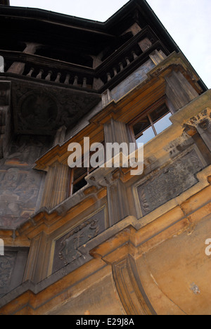 Vista parziale della Maison Pfister a Colmar, Francia Foto Stock