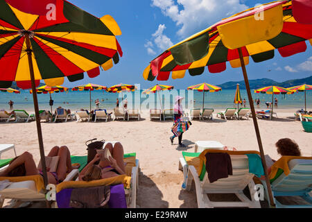 Thailandia Phuket Provincia, Phuket, la spiaggia di Patong Foto Stock