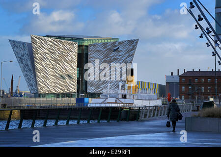 Regno Unito e Irlanda del Nord, Belfast, il nuovo Titanic Quarter del Queen's Island, SS Nomadic della White Star Line Foto Stock