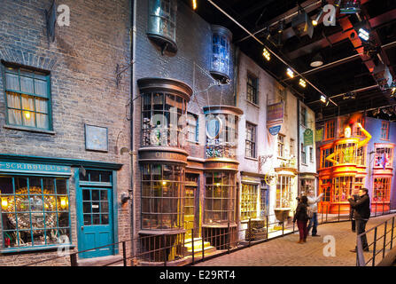 Regno Unito, Londra, Hertfordshire, Leavesden, Leavesden Film Studios, Harry Potter Studio Tour London, la scena del Foto Stock