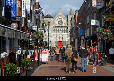 Irlanda, Dublino, Anne Street Foto Stock