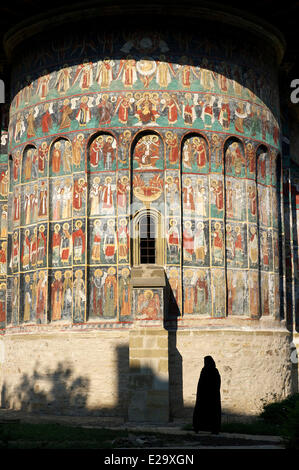 La Romania, regione di Bucovina, Monastero Sucevita, classificato come patrimonio mondiale dall' UNESCO Foto Stock