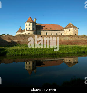 La Romania, Transilvania, terra della cittadella sassone, fortezza di Fagaras Foto Stock