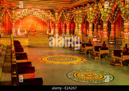 India Andhra Pradesh, Hyderabad, Ramoji film city, tollywood decor filmato Foto Stock