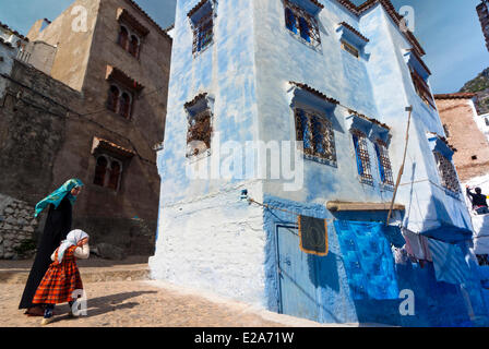 Il Marocco, Rif regione, Chefchaouen (Chaouen), kasbah Foto Stock