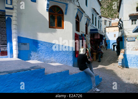 Il Marocco, Rif regione, Chefchaouen (Chaouen) Foto Stock