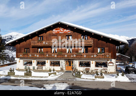 Francia, Savoie, Crest Voland, Le Caprice des Neiges, vista esterna Foto Stock