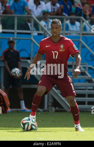 Salvador, Brasile. 16 Giugno, 2014. Nani (POR) Calcio/Calcetto : Coppa del Mondo FIFA Brasile 2014 Gruppo G match tra Germania Portogallo 4-0 a Arena Fonte Nova in Salvador, Brasile . Credito: Maurizio Borsari/AFLO/Alamy Live News Foto Stock