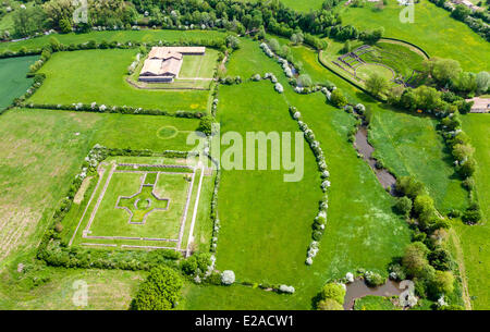 Francia, Vienne, Sanzio, il gallo-romane (vista aerea) Foto Stock