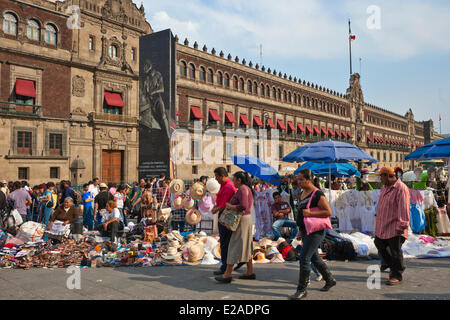 Messico, del Distretto Federale di Città del Messico, centro storico elencati come patrimonio mondiale dall' UNESCO, lo Zocalo e il Palacio Foto Stock