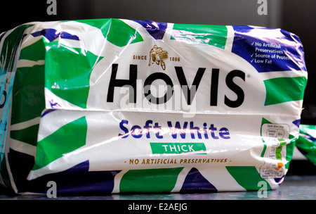 Hovis ha soft bianca spessa pagnotta di pane Foto Stock