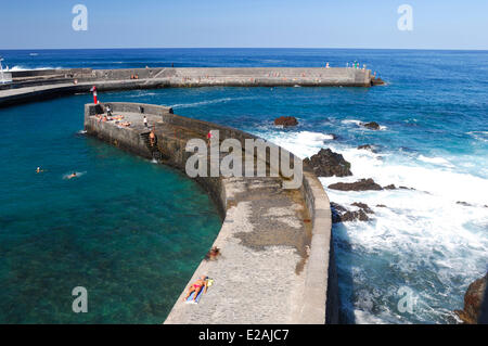 Spagna Isole Canarie, Tenerife, Puerto de la Cruz, la porta della città Foto Stock