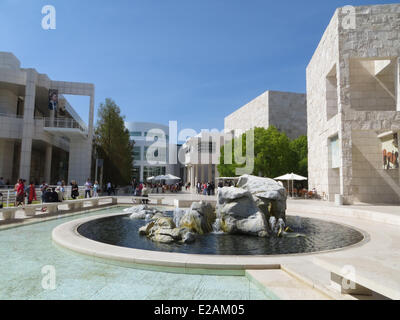 Gli Stati Uniti, California, Los Angeles, Brentwood hill, J.Paul Getty Museum, Getty Center, dall'architetto Richard Meier Foto Stock