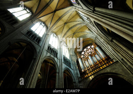 Francia, Puy de Dome, Clermont Ferrand, soffitto della cattedrale Foto Stock