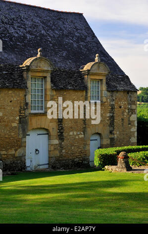 Francia, Dordogne, Perigord Noir, Salignac Eyvigues, giardini del maniero Eyrignac Foto Stock