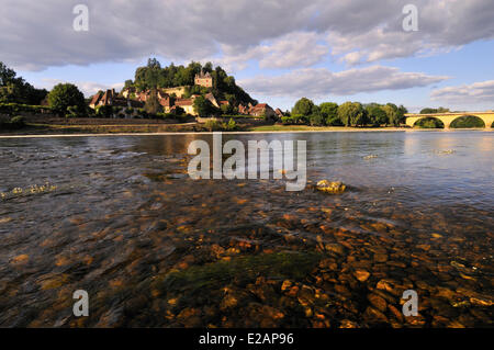 Francia, Dordogne, Perigord Noir, Limeuil, etichettati Les Plus Beaux Villages de France (i più bei villaggi di Francia), Foto Stock