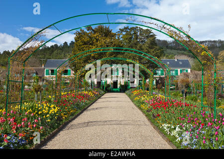 Francia, Eure, Giverny, Claude Monet Foundation, giardini di casa di Monet Foto Stock