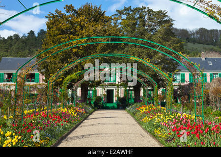 Francia, Eure, Giverny, Claude Monet Foundation, giardini di casa di Monet Foto Stock