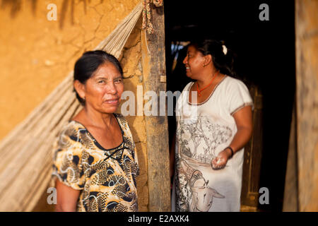 La Colombia, La Guajira Reparto, il Arends famiglia vive all'estremità profonda della Guajira Peninsula, la Punta Gallinas Foto Stock