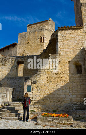 Francia, Drome, Drome Provencale, Le poeta Laval, denominata Les Plus Beaux Villages de France (i più bei villaggi di Foto Stock