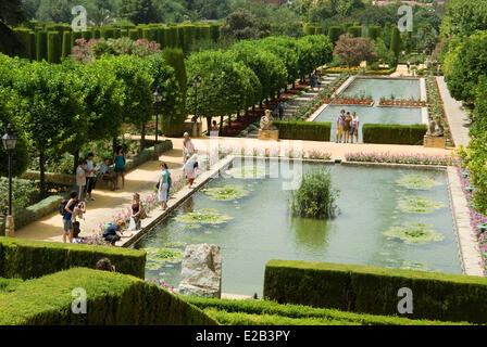 Spagna, Andalusia Cordoba, giardini dell'Alcazar Foto Stock