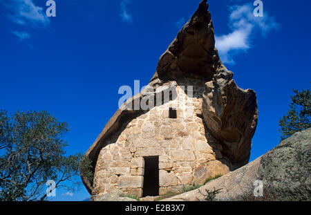 Francia, Corse du Sud, Canni, oriu o taffoni istituito in un pastore rifugio Foto Stock