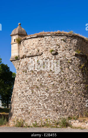 Francia, Pirenei orientali, regione Capcir, rafforzato città di Mont Louis creato da Vauban, elencati come patrimonio mondiale dall' Foto Stock