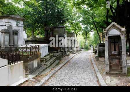 Francia, Parigi, cimitero Pere Lachaise Foto Stock