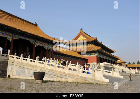 Cina, Pechino, Città Proibita, classificato come patrimonio mondiale dall' UNESCO Foto Stock