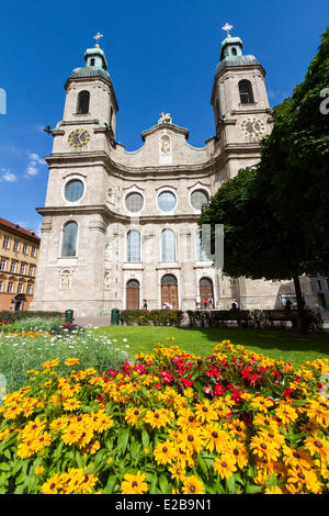 Austria, Tirolo, Innsbruck, la cattedrale di Saint Jacques (Dom Sankt Jakob) Foto Stock