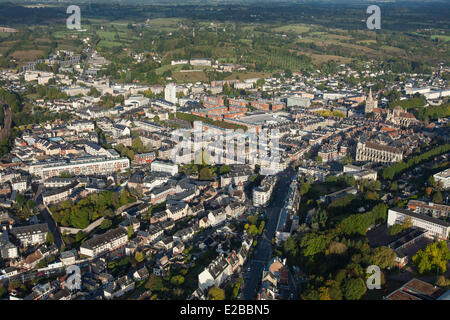 Francia, Calvados, Lisieux (vista aerea) Foto Stock
