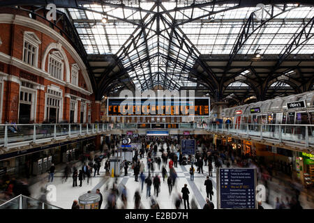 Regno Unito, Londra Liverpool Street Station Foto Stock