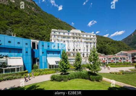 Francia, Savoie, massiccio della Vanoise, Valle Tarentaise, La Lechere, spa e Radiana Hotel Foto Stock