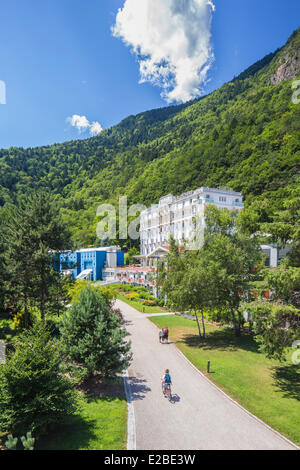 Francia, Savoie, massiccio della Vanoise, Valle Tarentaise, La Lechere, spa e Radiana Hotel Foto Stock