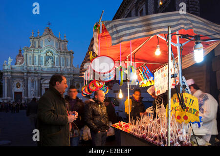 L'Italia, Sicilia, Catania, classificato come patrimonio mondiale dall UNESCO, Sant'Agata festa Foto Stock